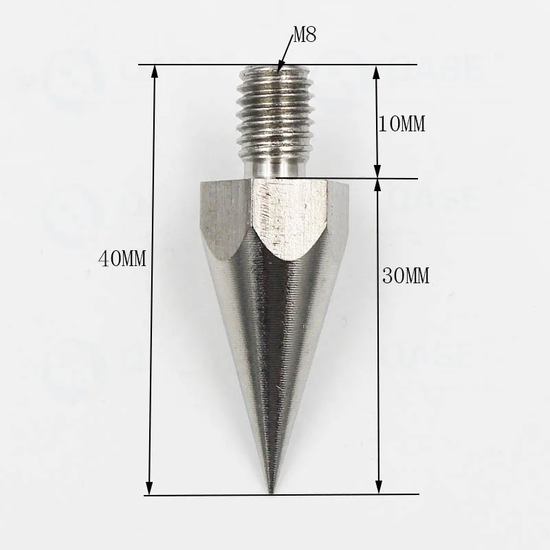 Mini Foot Screw Feetscrew for Prism Carbon Fiber Centering Pole Rod Thread 1/4  5/8 Inch M8 M10 Multiple Specifications 1Piece