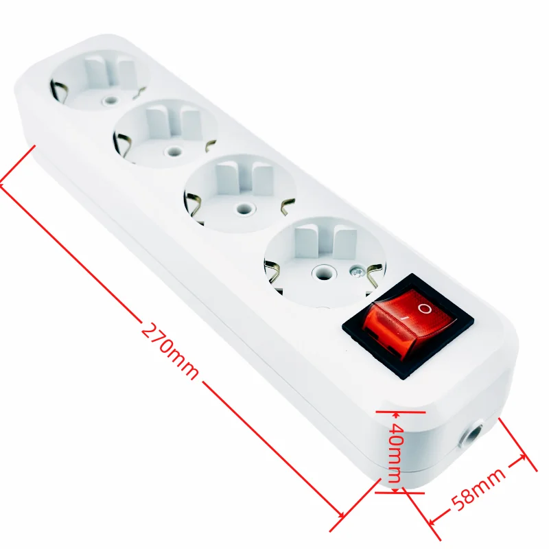 Elektromos áram csík 10/16A Súlytöbblet védelem Ne vezeték Német Adapter kiterjesztése asztali 4/5 Account current Európai Unió kimenet aljzat