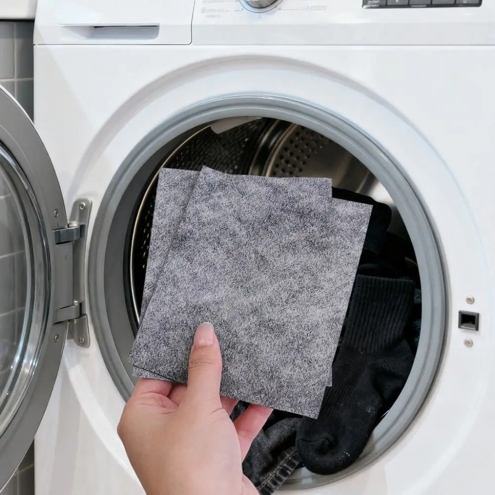 1/10Pcs Anti Fade Black Clothing Restorer Sheets Universal Easy to Use Clothing Blackening Film Laundry Enhancer Sheet