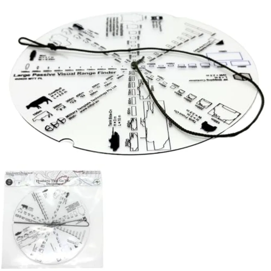

Большой пассивный визуальный дальномер с УФ-печатью на диске из ПЭТГ (7.87 дюйма) с 20 шнурами для грузовиков 4WD, домов, контейнеров, танков, передних панелей и коровников