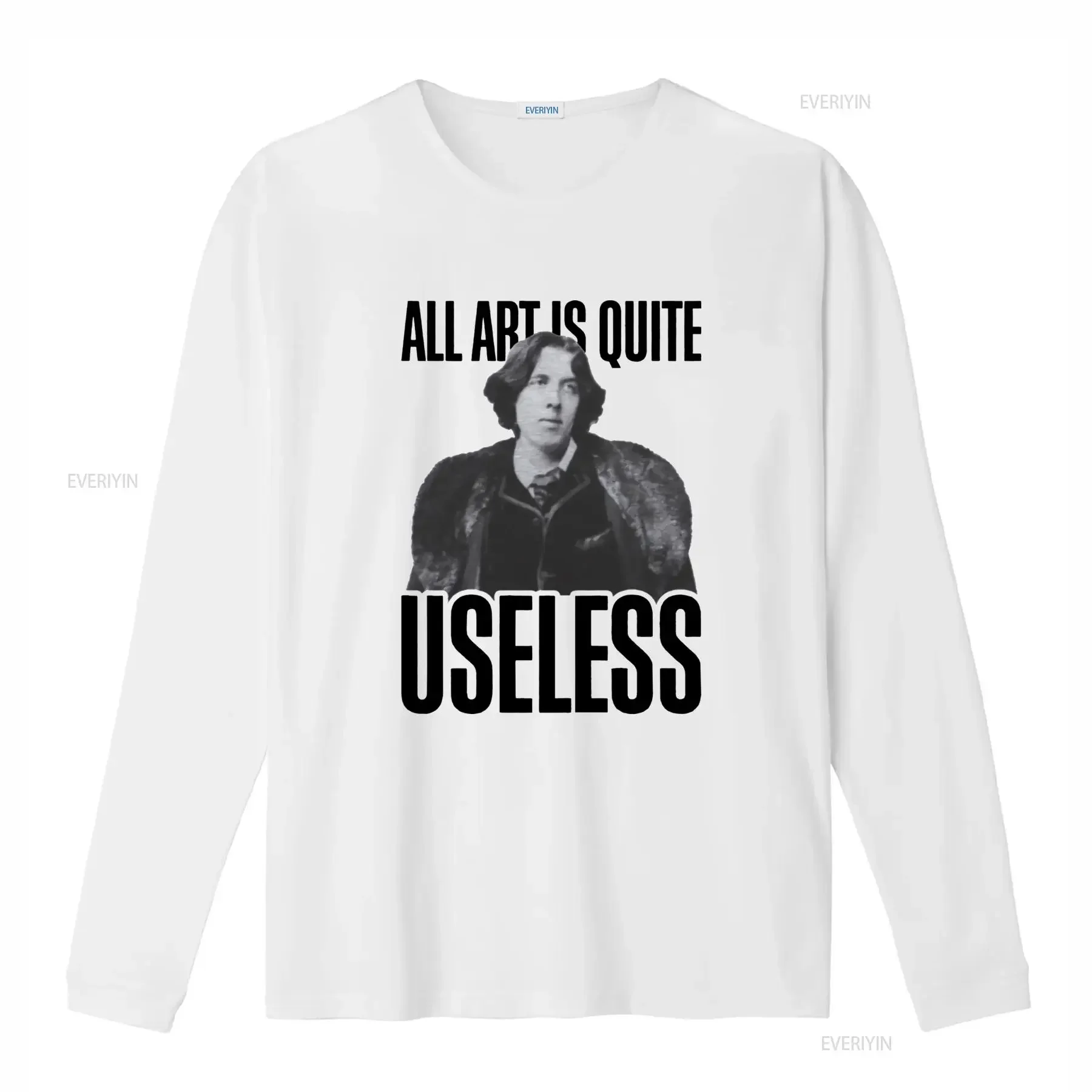All Art Is Useless Oscar Wilde Vintage Style T shirt 3NU6 vintage Washed Slightly Casual Versatile Comfortable graphic Soft