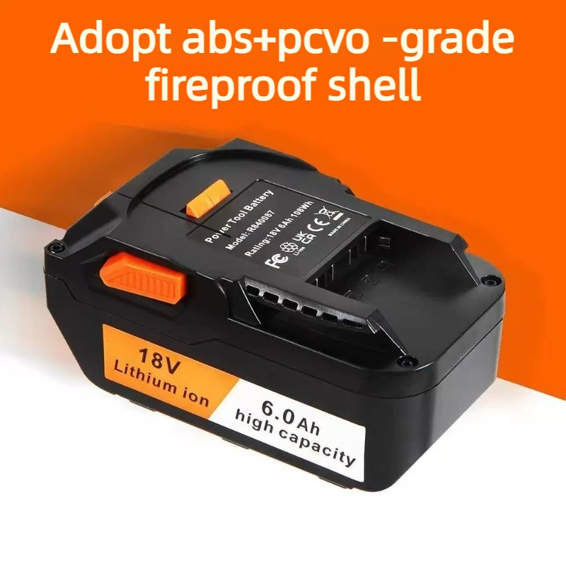18V 6000mAh Tool Battery for Lithium Ion Chainsaw Electric Drill Replace Rechargeable Lithium Battery