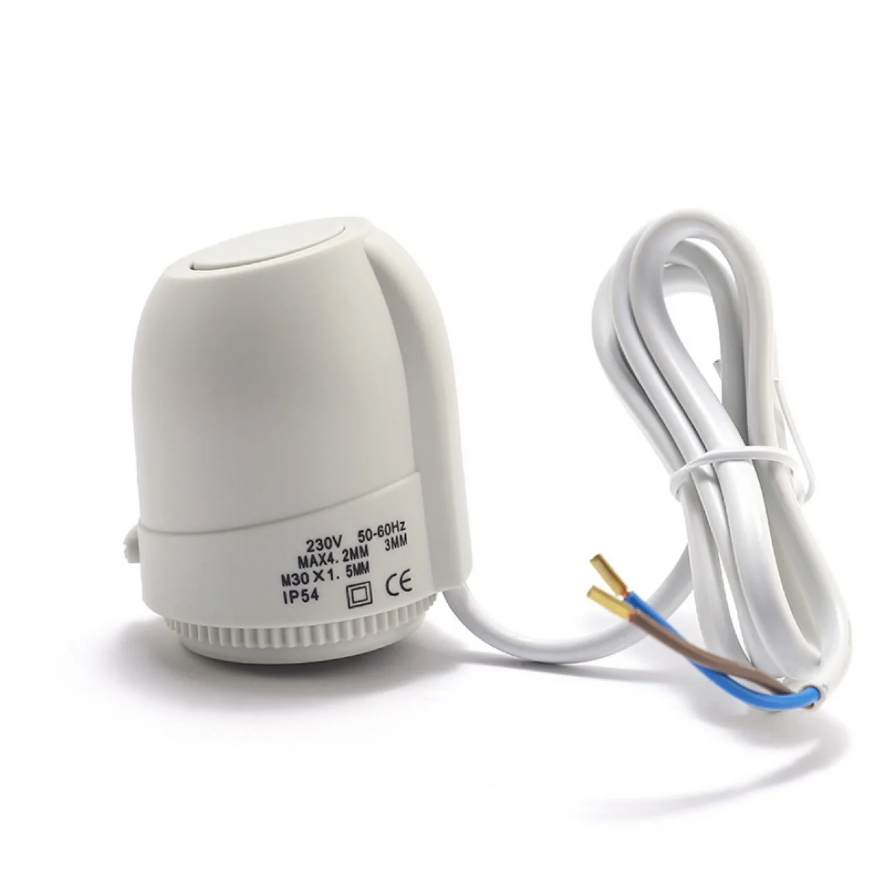 Válvula atuadora térmica elétrica normalmente aberta, 24v, 230v, sem nc, para coletor, sala radiante, aquecimento por piso radiante, eletrorotermico