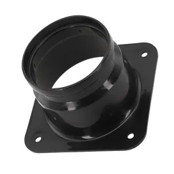 Vent Pipe Adapter Flange Connector Ventilation Pipe Air Ducting Connection Square To Round Flange Interface Exhaust Pipe Joint