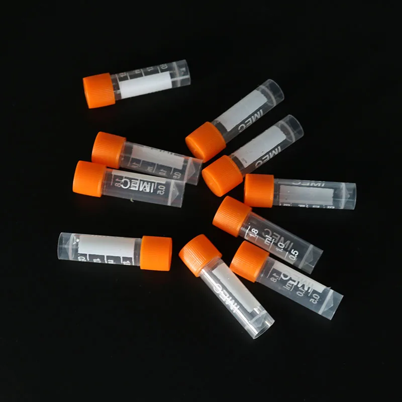 10 stücke 1,8 ml Labor Rohr mit Schraube Kappe Multifunktionale Kunststoff Transparent Rohr Probe Lagerung Container Zentrifuge Rohr