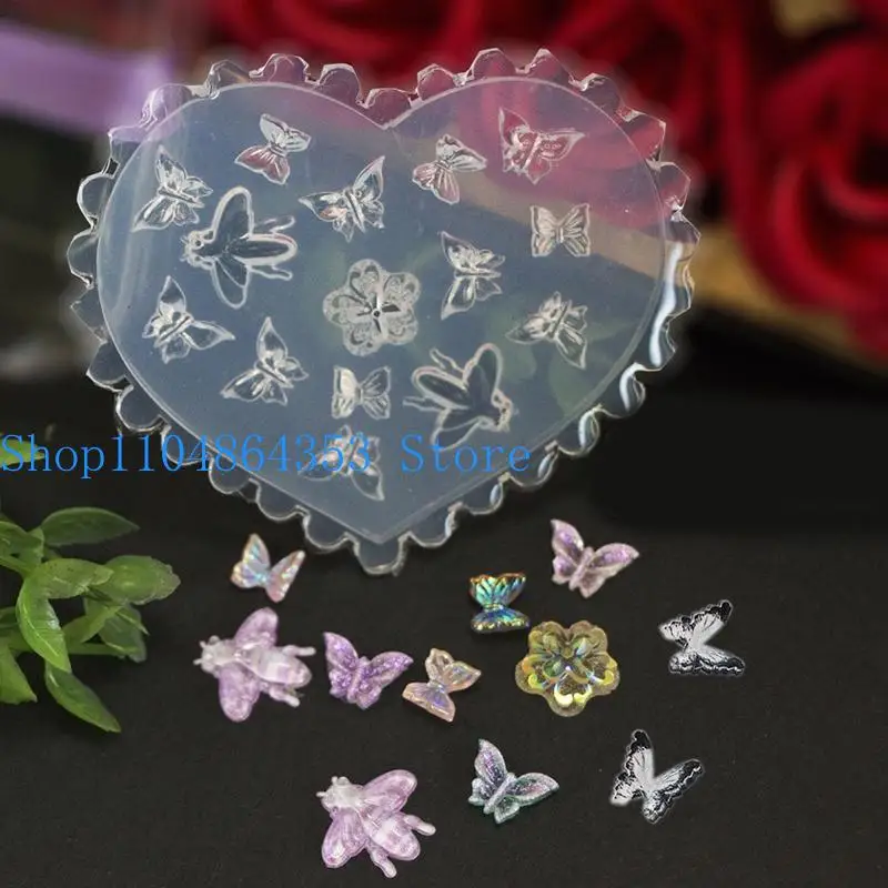 

652f Art Силиконовый резные резные плесени Акриловая ноялка инструменты для ногтей декор плесень плесени для ногтя