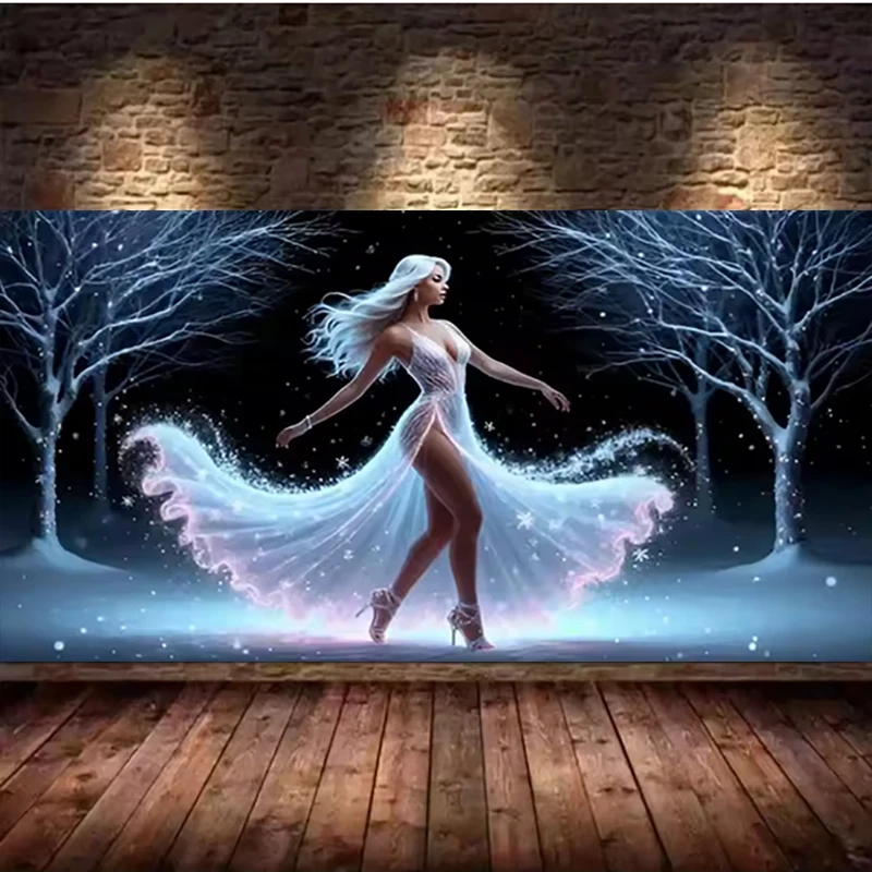 

5D Diamond Painting Kits For Adults Beginners, DIY Woman Dancing Full Square Diamond Art Kits,Sexy Lady Diamond Dots Gem Art Kit