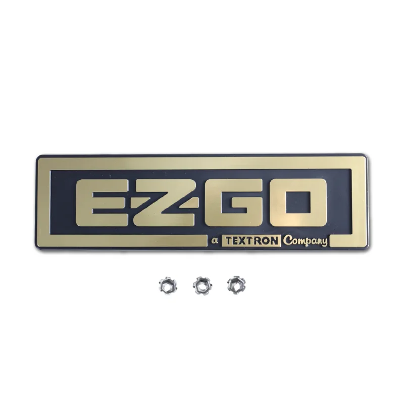E-Z-GO TXT Front Cowl Logo Decal Golf Cart Parts Vehicle Parts OEM 71037-G02 71037-G04