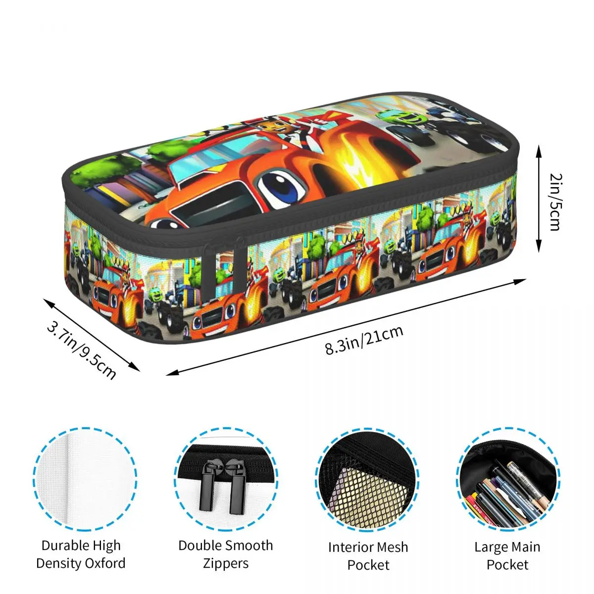 Blaze And The Monster Machines Pencil Case for Students Gifts Pen Box Pencil Bag Stationery Supplies Pen Holder Bag