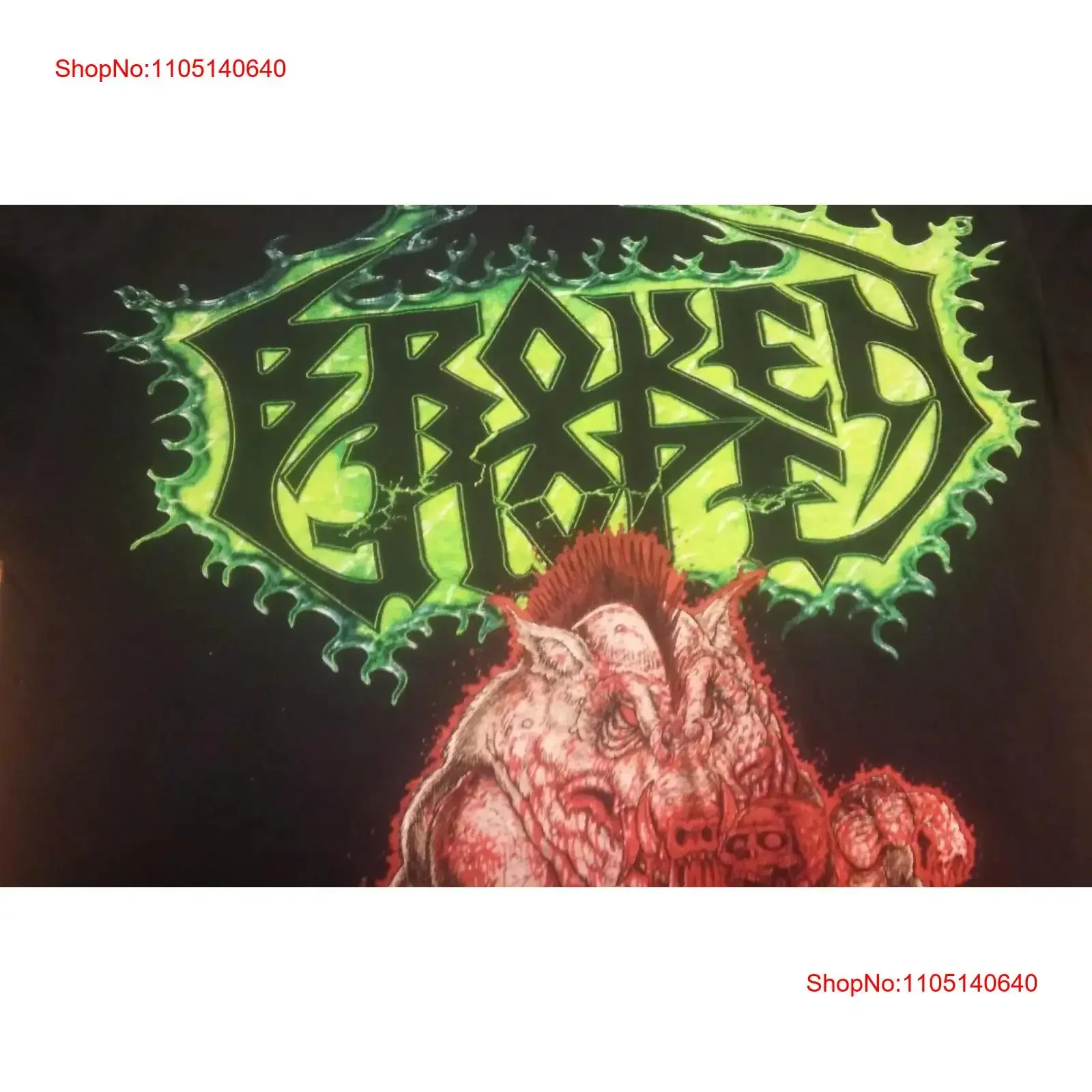 

Черная футболка Broken Hope Band, футболка без размера, винтажная стираная эластичная модная стильная удобная уличная одежда