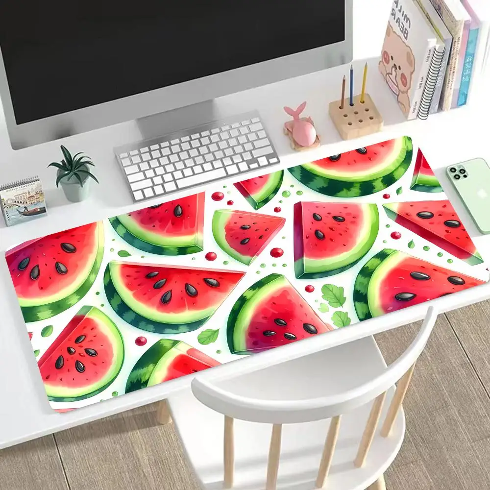

Cartoon Watermelon Mouse Pad Cute HD Mousepad Pad Extended Gaming Keyboard LargeMousepad 90x40cm XXL Gamer Mouse Pad