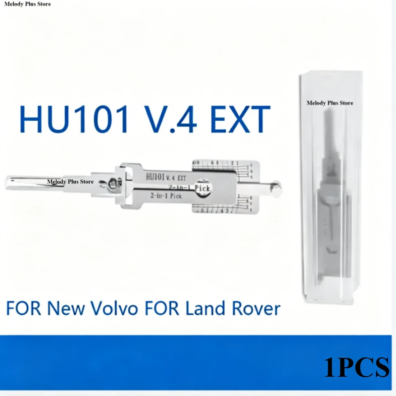1PCS Premium 2-in-1 Decoder FOR Ford Land Rover Volvo Lincoln HU101 V.4 EXT Ganzua  Precision Key Way Entry Tool Locksmiths 、