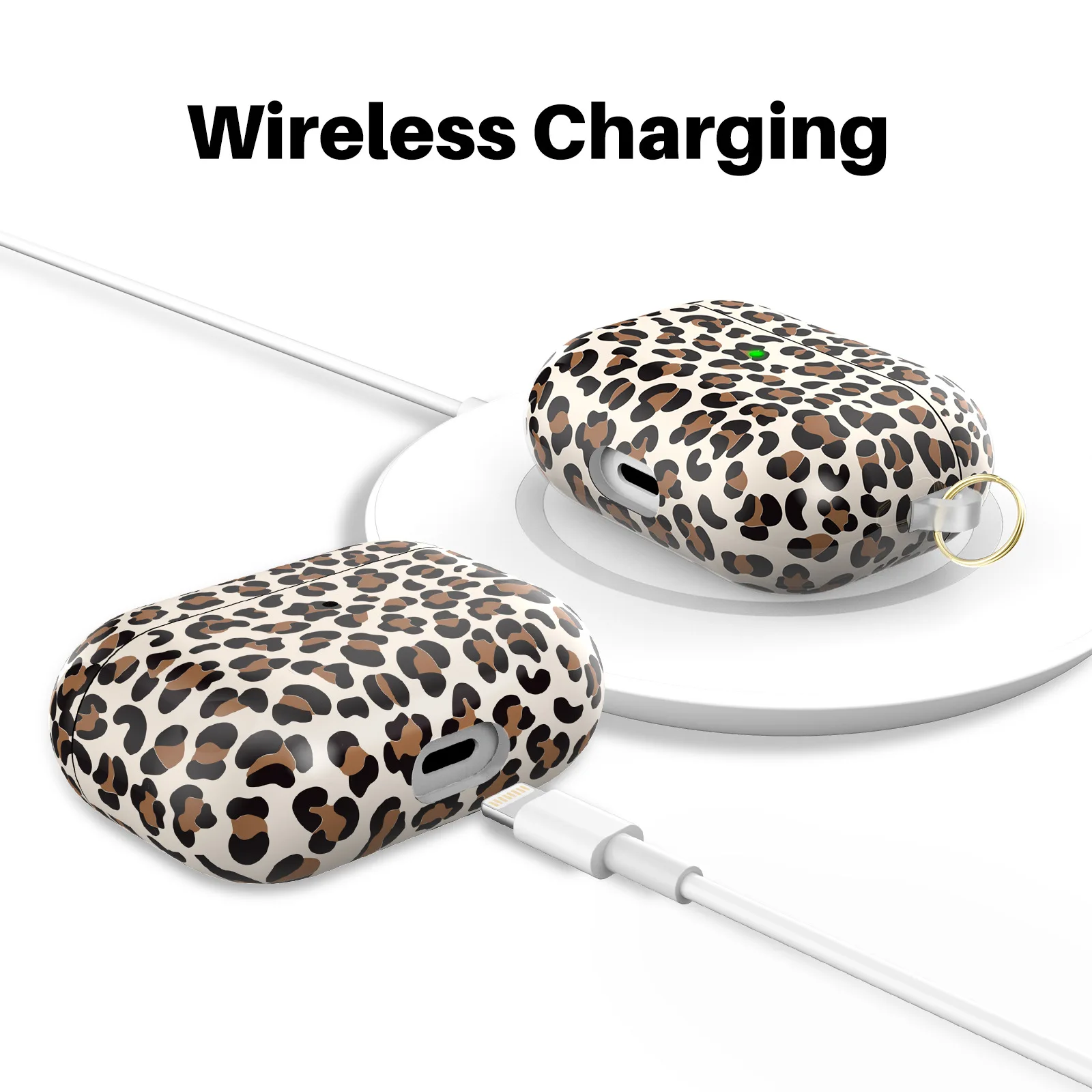 Impressões personalizadas para Apple AirPods Pro 2, caso de fone de ouvido Leopard Print, Soft Shockproof Headphone Cover