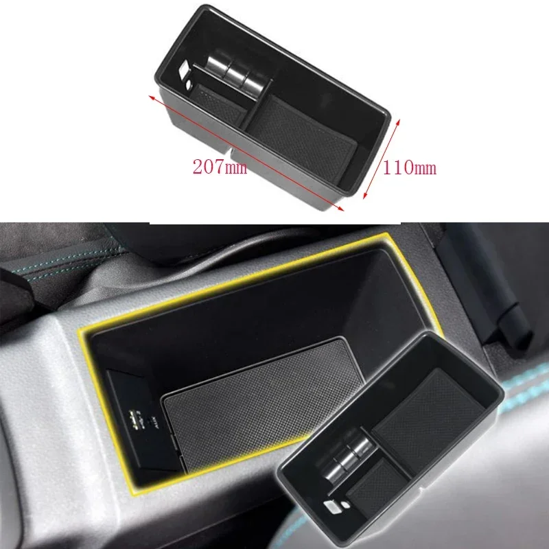 Central armrest storage box storage arrangement For Audi Q2 Q2L 2017-2019 Console Glove Tray Holder Car Styling Accessories