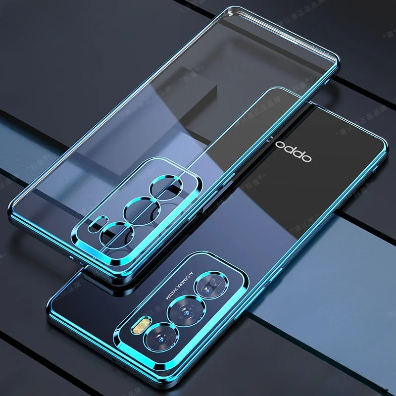 Luxury TPU Plating Slim Case For OPPO Reno 12 Pro Transparent Soft Protective Back Cover For oppo reno12 reno12 pro Reno 12Pro