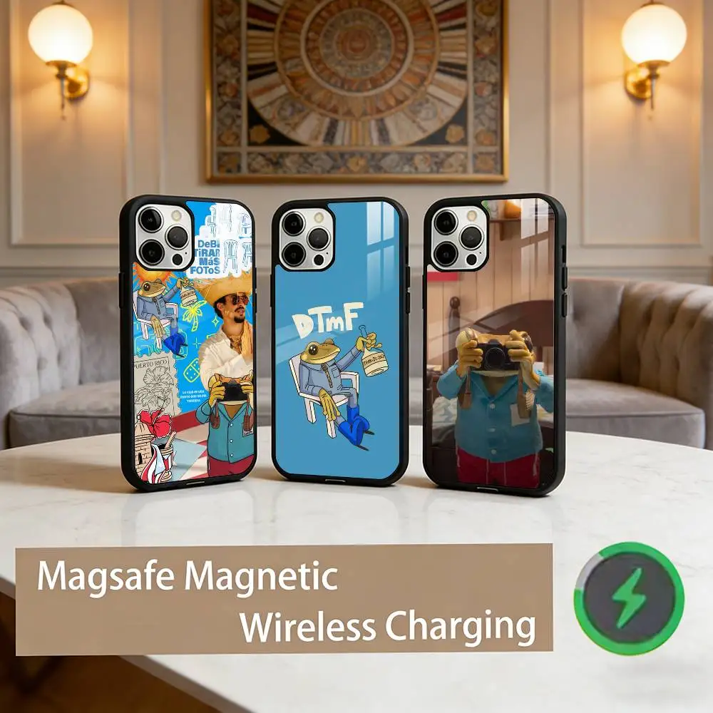 

B-Bad B-Bunnys DTMF Phone Case For iPhone17,16,15,14,13,12,11 Plus,Pro Max Magnetic For Magsafe Wireless Charging