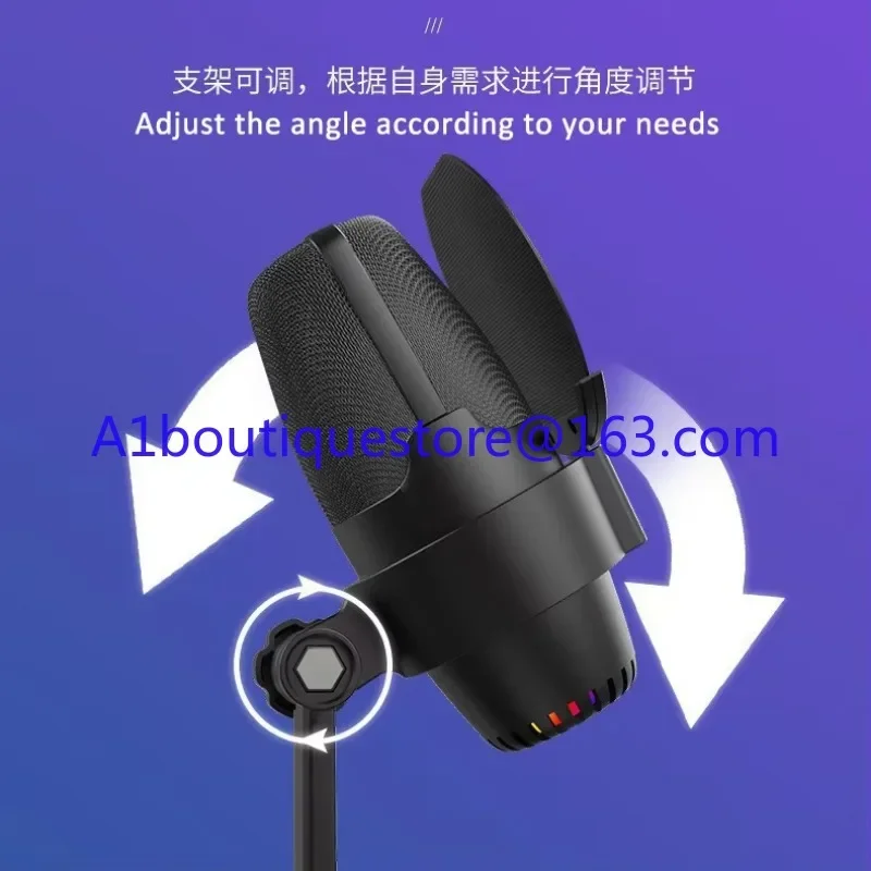 Mikrofon do gier GAM-M9 Pojemnościowy mikrofon USB RGB