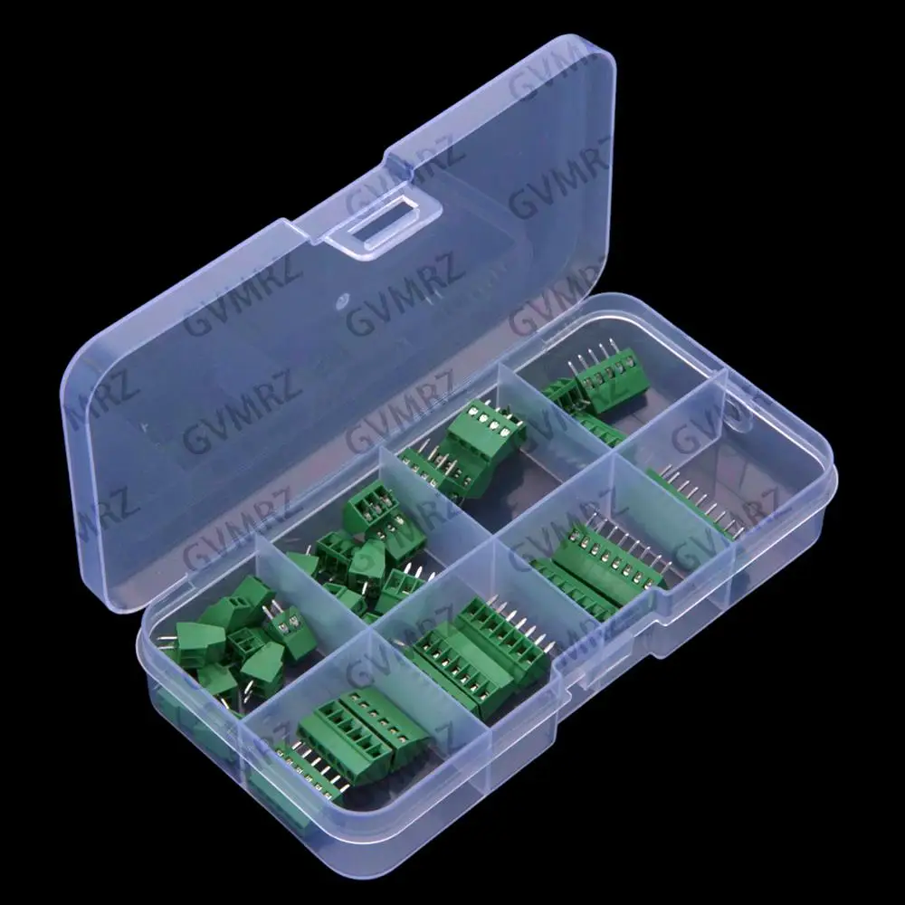 35PCS 2.54MM 2P-10P KF128 2P 3P 4P Threaded Screw Terminal Connector 2.54MM Pitch 8P 10P 2P 3P 4P 5P 6P 7P 8P 9P 10P