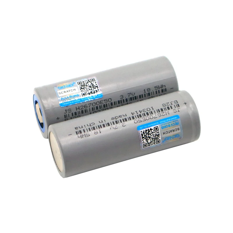 New Original 3.7V 26700 5200mah Lithium Rechargeable Battery Power 5c 25a Max 8c 40A Discharge batteries