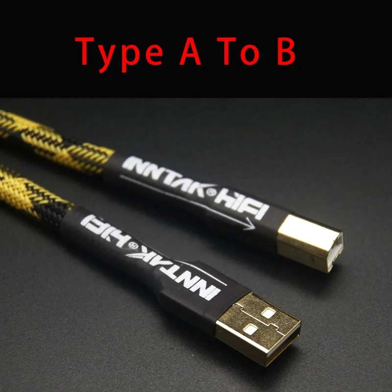 1PCS High Quality USB2.0 Type A-B / Type A-C / Type A-Micro / Type C-B OTG Canare USB Cable For Audio DAC Heaphone Amplifier