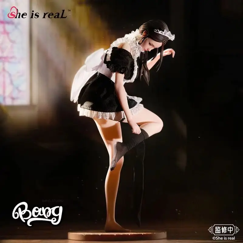 

Bang She Is Real Lou Ll 1/6 Scale Hyper Realistic Maid Action Figure Collectible Desk Decor Gift For Anime Figure Collectors