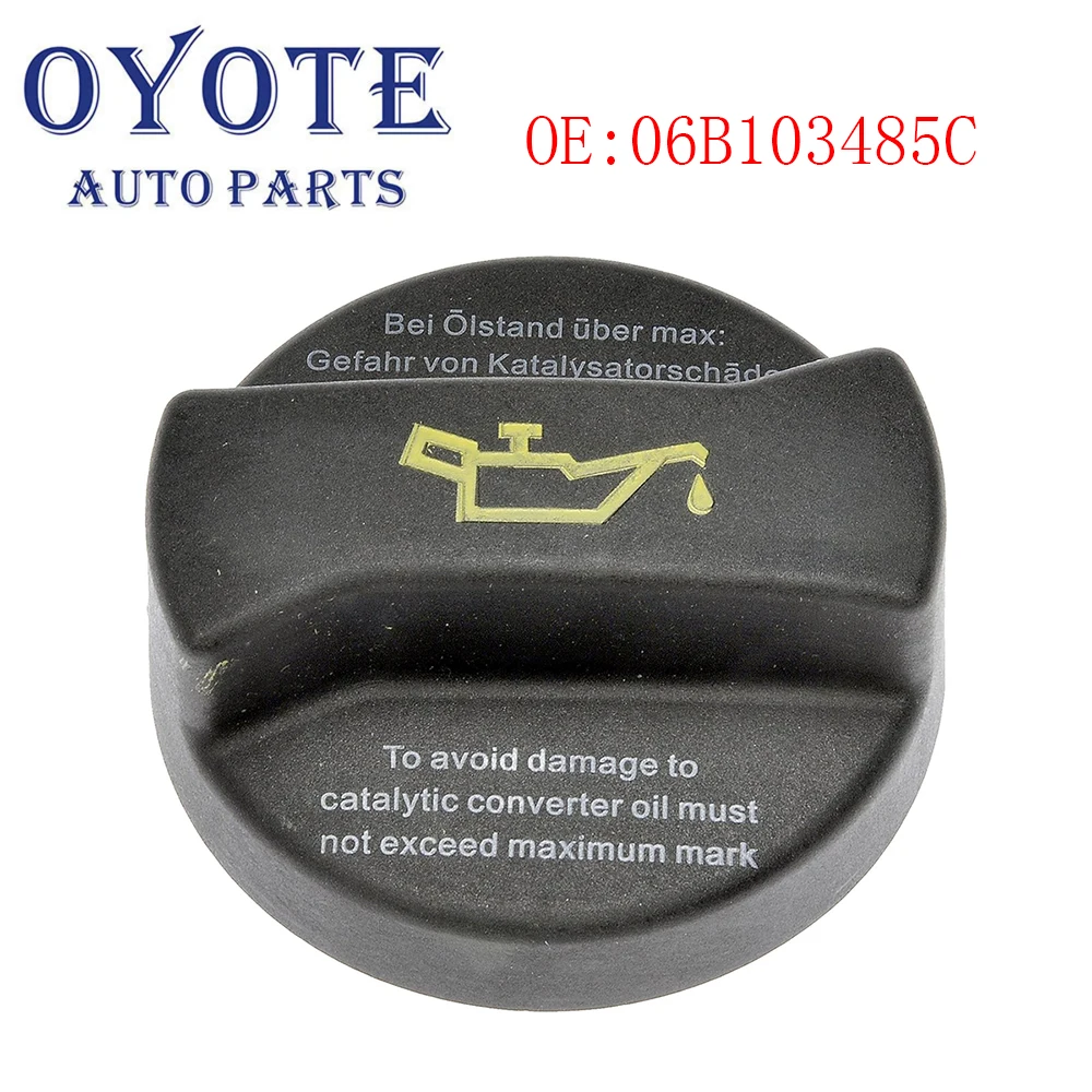 OYOTE tapa de llenado de aceite de motor, tapa de tanque de combustible para Seat Alhambra Altea Arosa Cordoba Exeo Ibiza Inca Leon Toledo 06B103485C