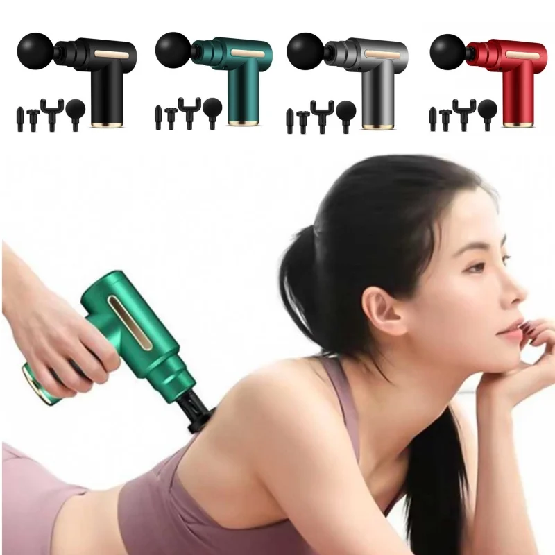 

1Set Fascial Gun Muscle Massage Gun Deep Tissue Muscle Handheld Percussion Massager for Body Back and Neck Leg Massage Tools