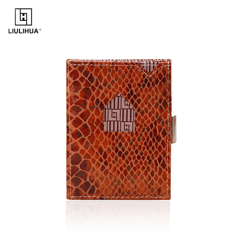 LLH creative fashion three fold Wallet men's and women's business card package European and American Style Wallet