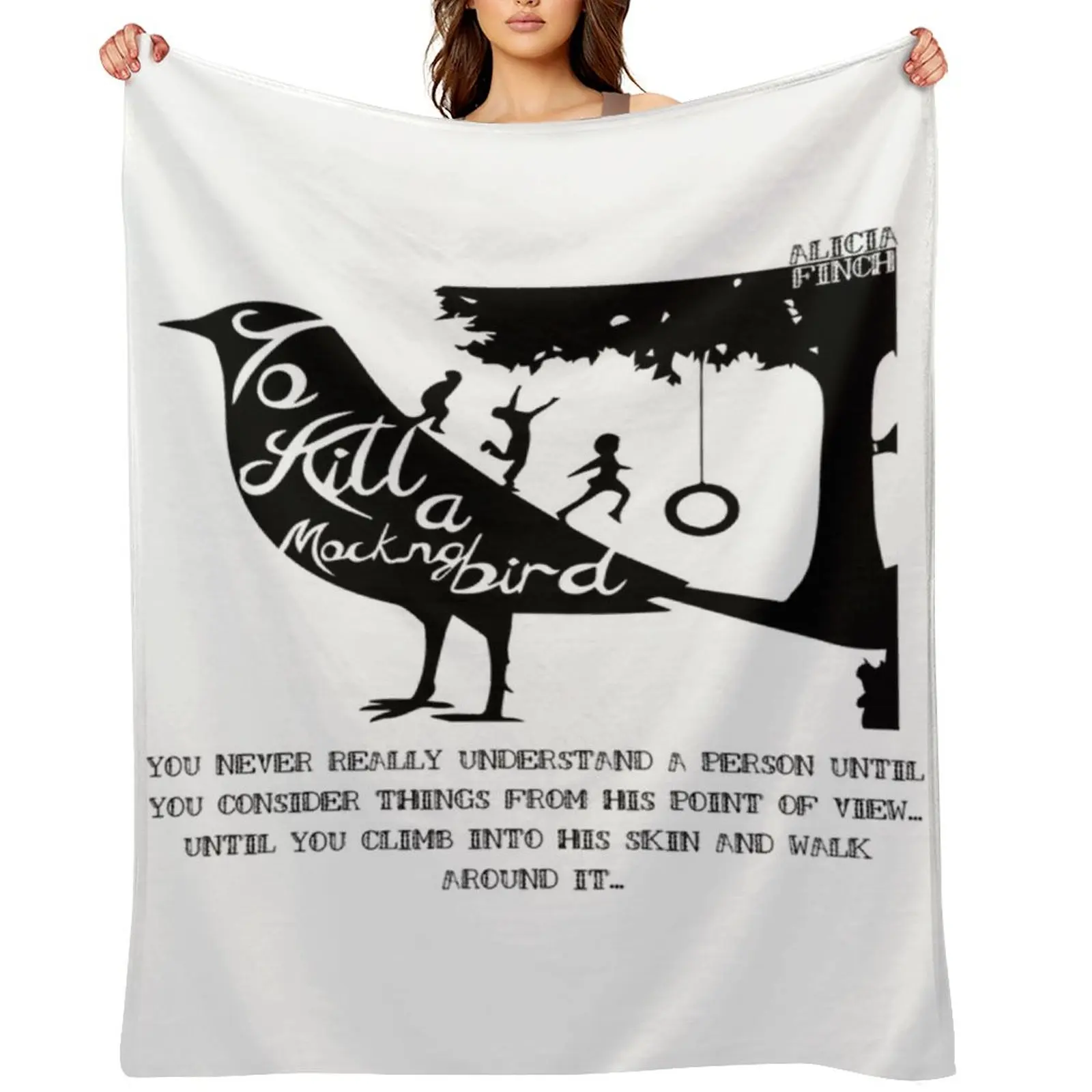To Kill A Mocking Bird Throw Blanket Blankets For Sofas Designers bed plaid Bed covers Blankets