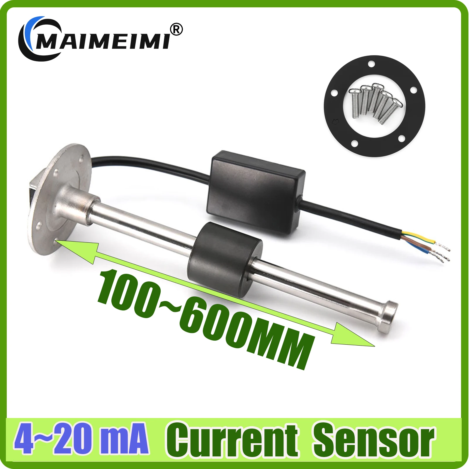 4-20mA Current Sensor Liquid Level Inductive Sensor For Marine Boat Car Truck Stainless Steel Fuel Level Sensor 150/200/250MM