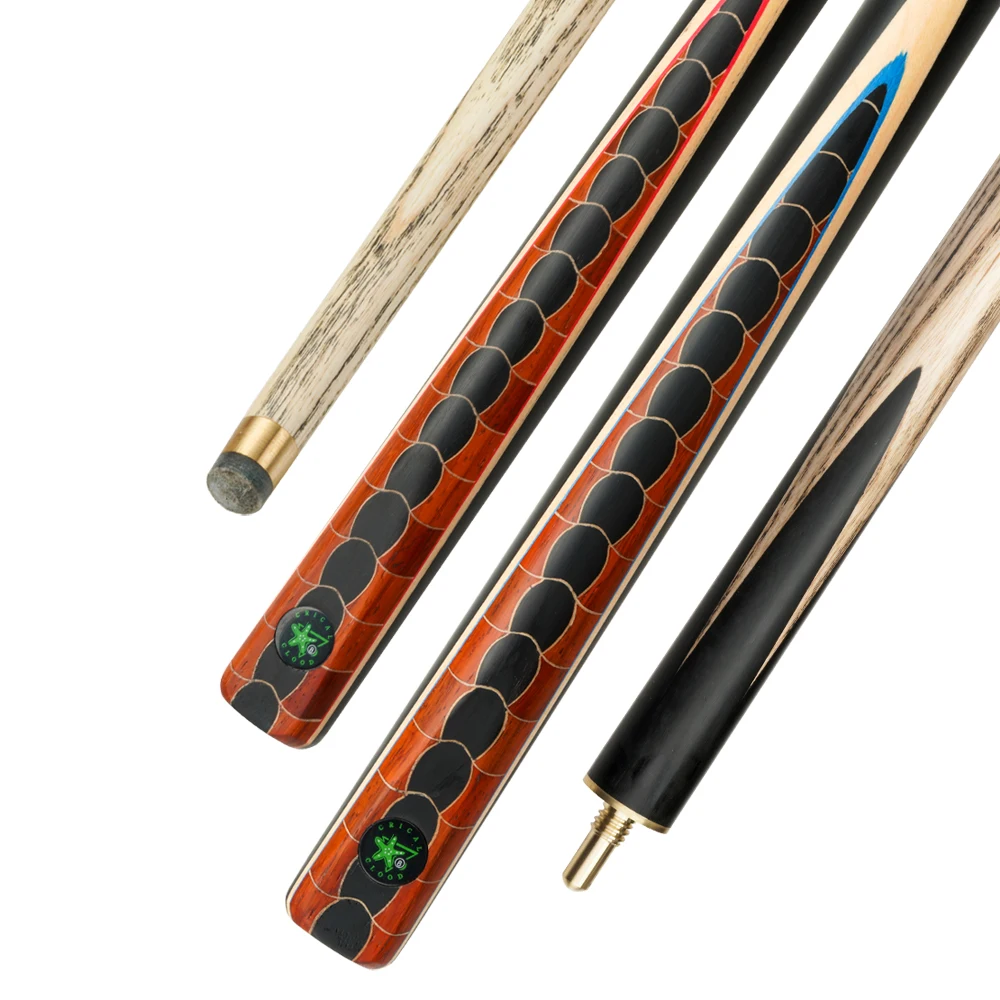 Snooker Billiard Cue 3/4 Split 10.2mm Tip Ash Wood Shaft With Case Extension Snooker Cue