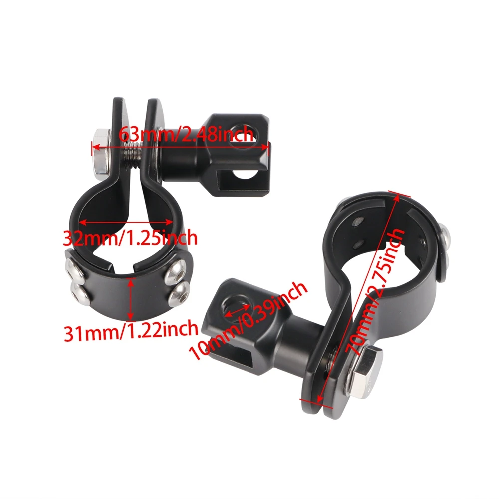 Motorcycles Male Mount-Style Chrome 1 1/4\