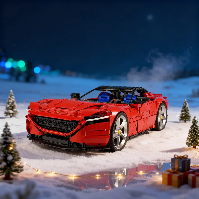 

2393pcs MOC Ferrariesd Roma B Model Technical Model Building blocks Construction toy Assemble Christmas gift creative DIY idea