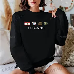 Warmth Lebanon Crewneck Sweatshirt Lebanese Pullovers Beirut Autumn Hoody Lebanese-Flag Man Women Sweater Fashion Casual Wear