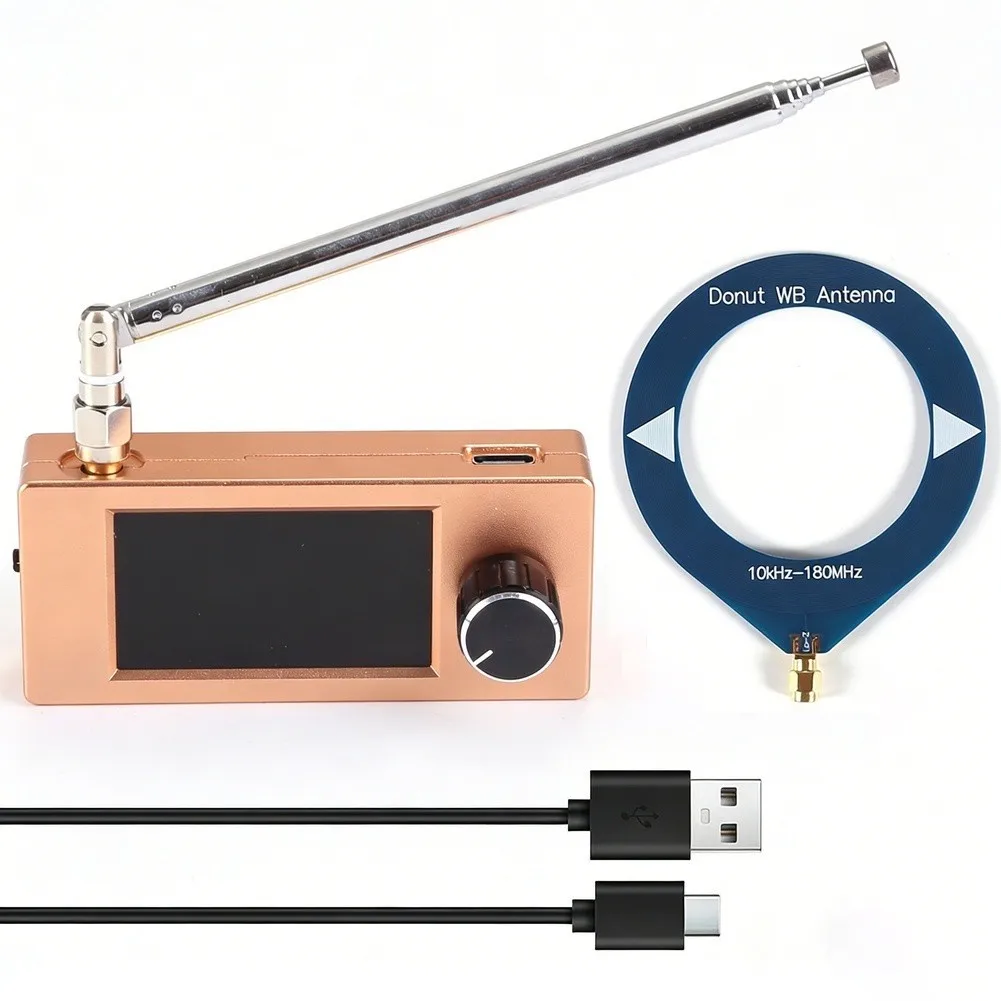 1pc V4 Radio With Antenna For ATS SI4732 Full-Band For DSP Radio Receiver 1.9-inch IPS High-definition Color Screen