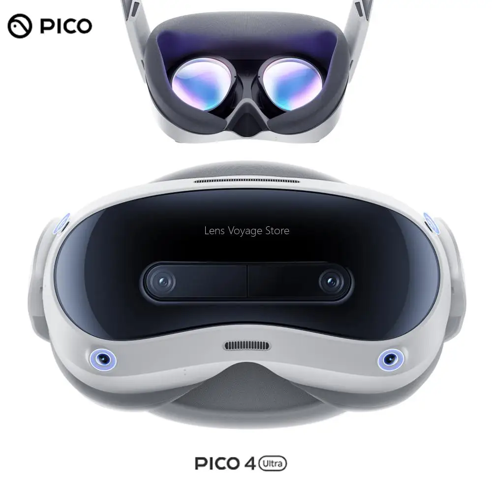 PICO4 울트라 12G + 256G VR MR 헤드셋, 혼합 현실 경험, 4K 쌍안 비전 디스플레이, 미러 맥 윈도우 폰 화면