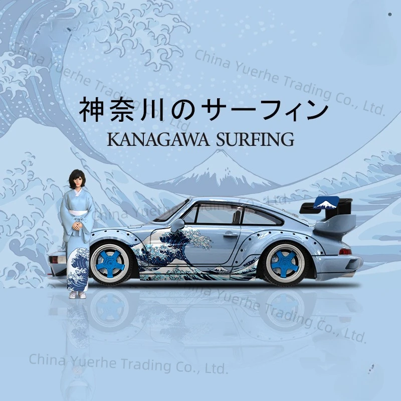 

RWB964 Kanagawa surfing, simulation alloy car model