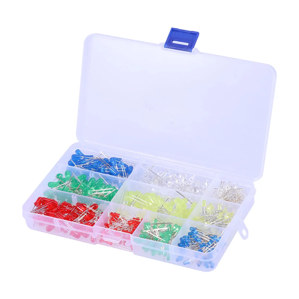 

500 pcs LED Light Emitting Diodes Diffused Resistors Boxed Electrical Experiments Long Lasting Easy Install