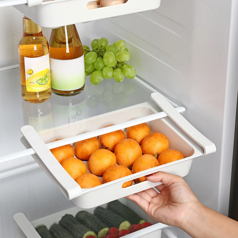 

Fridge Egg Drawer Organizer Holder Trays Refrigerator Egg Container Egg Storage Bin Home Kitchen Supplies