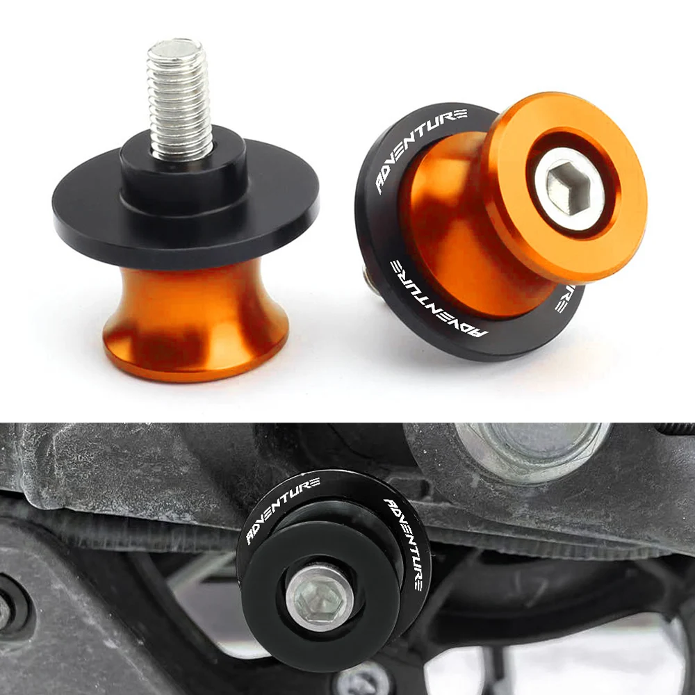 

For KTM 390 790 890 1050 1090 Adventure 1290 SAS Super Adv 990 Supermoto Motorcycle Swingarm Spools Slider Stand 10MM Bolts