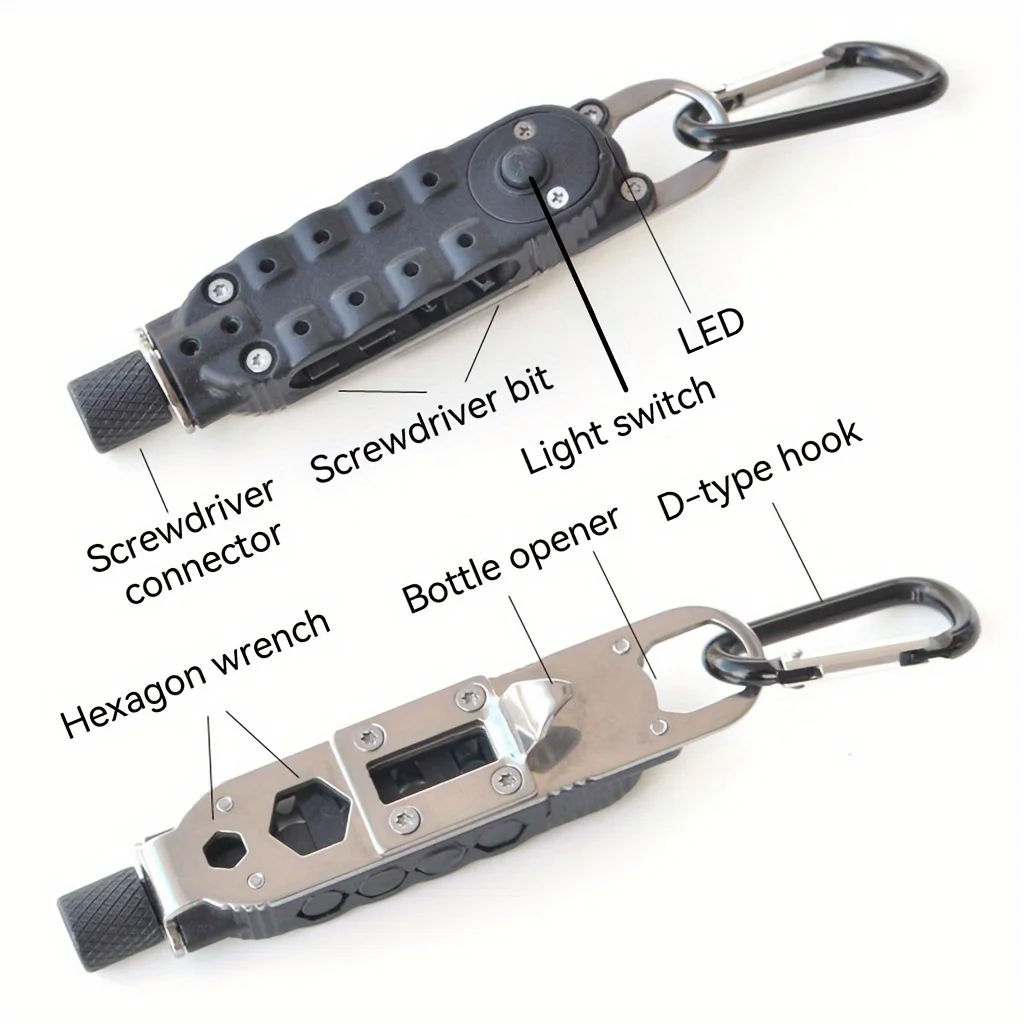 6-In-1 Zakschroevendraaier Multitool Set Met Ledlamp-Doe De Klus Goed!