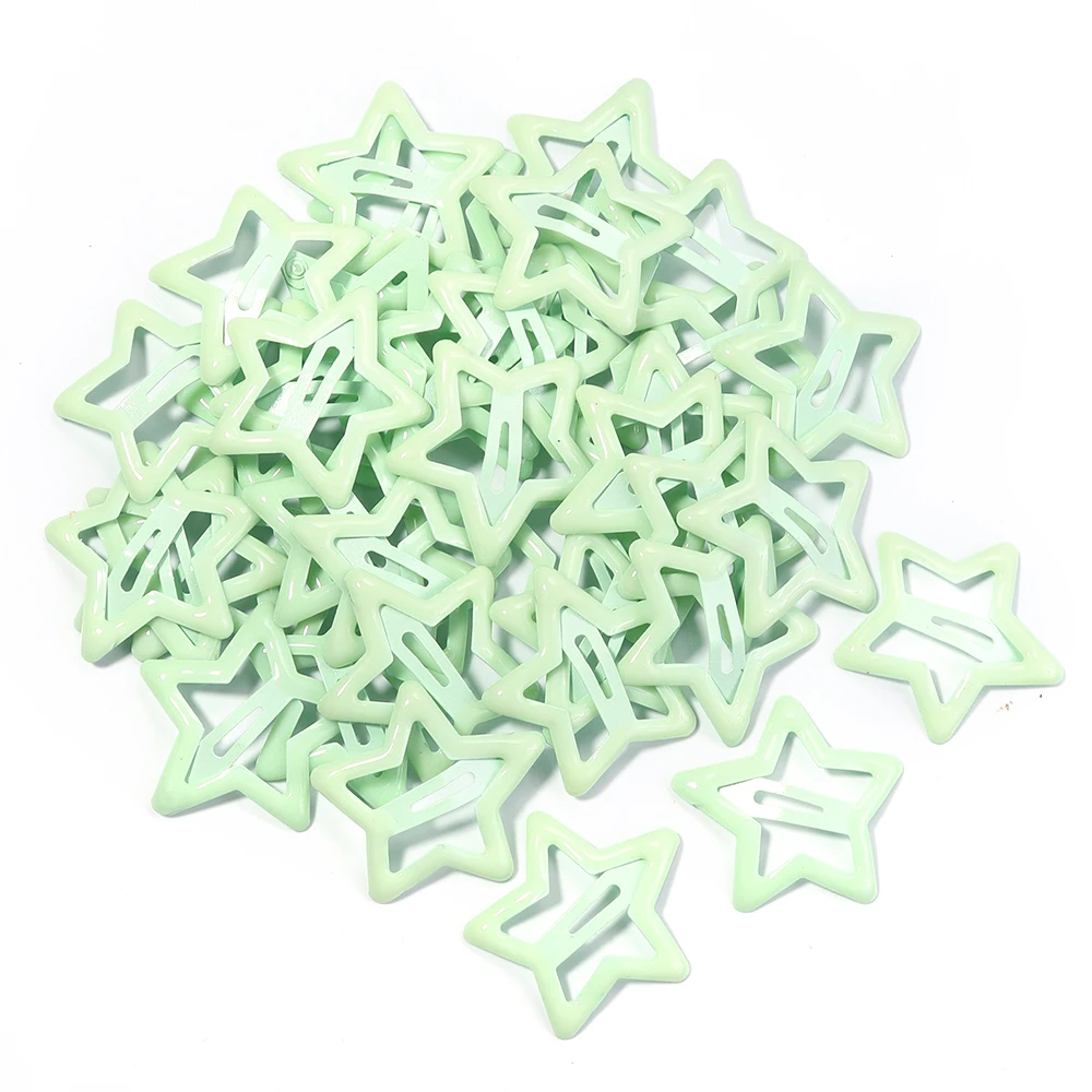 50 teile/los Metall Bunte Stern Haar Clips Dopamin BB Haar Clips Für Gebrochenes Haar Clip Pony Haar Clip Mädchen Y2K Stil haar Clips