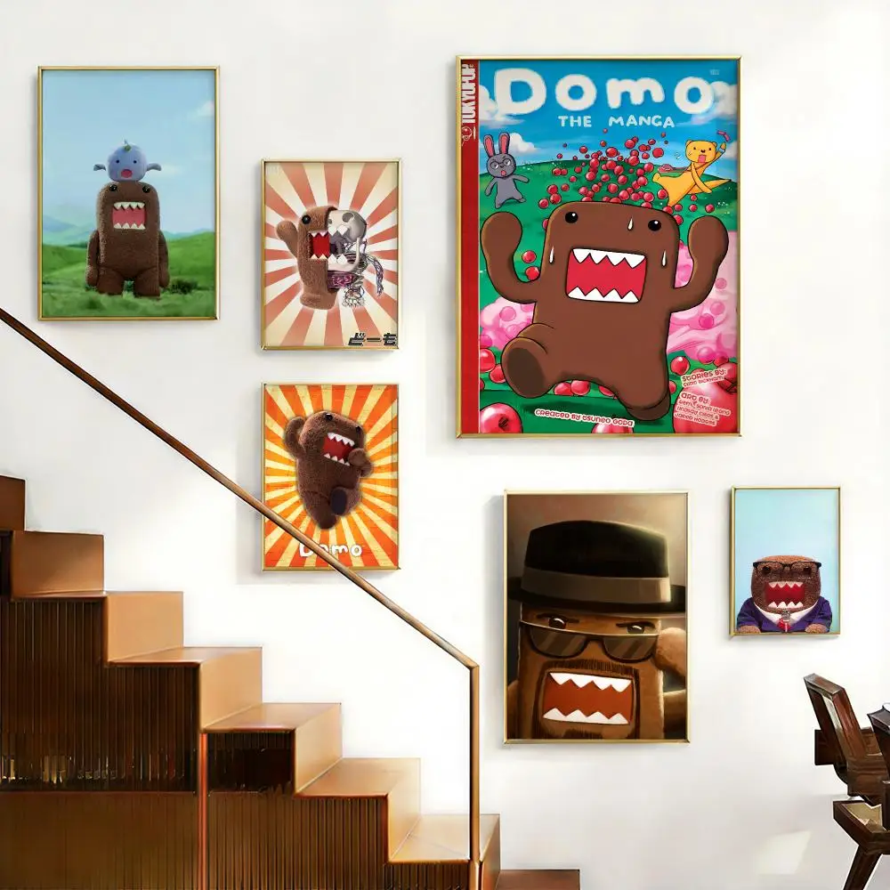 Cute Character D-Domo-KunS Poster HD Self-Adhesive No Residue After Removal Ideal for All Kinds of Wall Decor