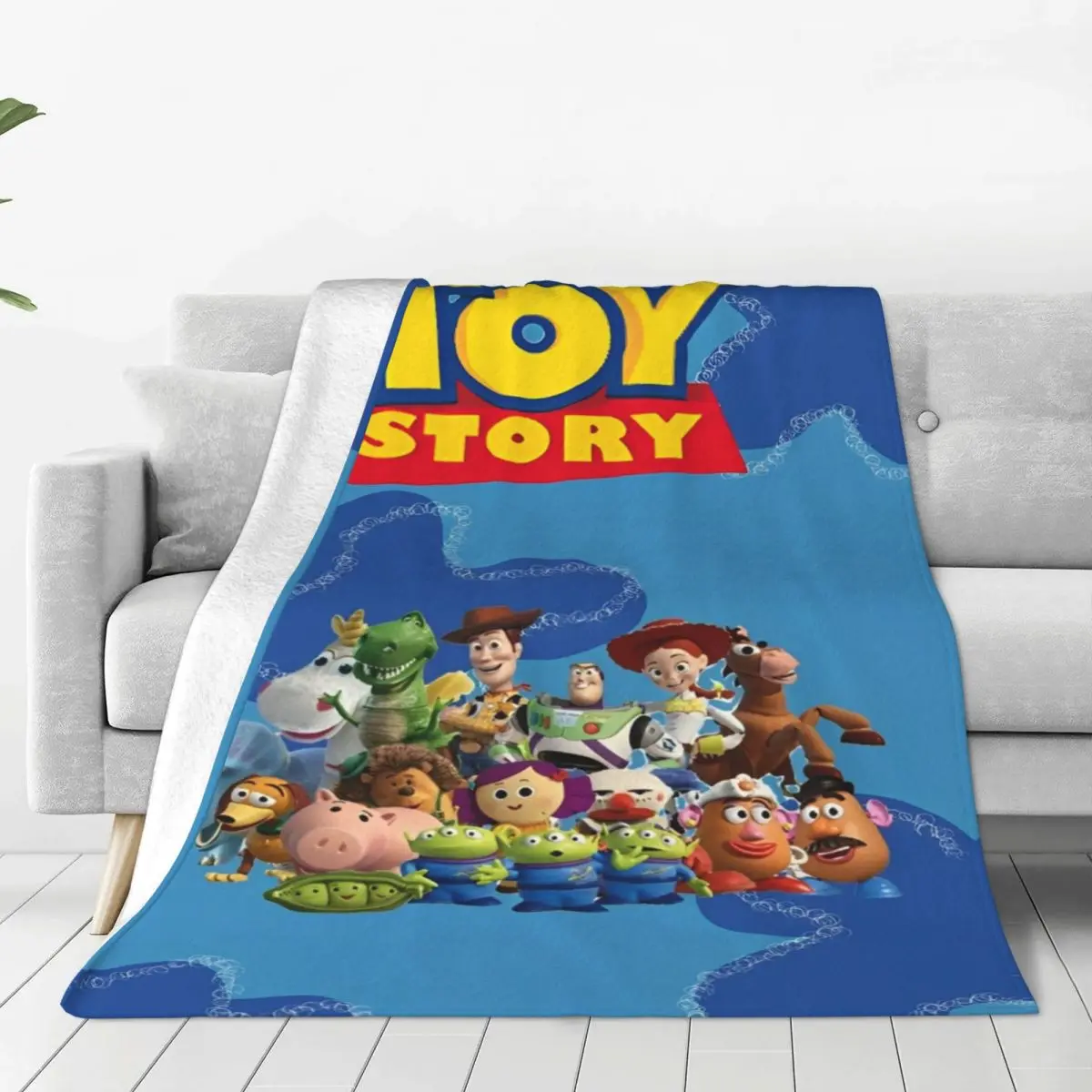 

Toy Story Woody And Buzz Throw Blanket For Chair Super Soft Anti-pilling Flannel Throw Blanket Gifts For Him