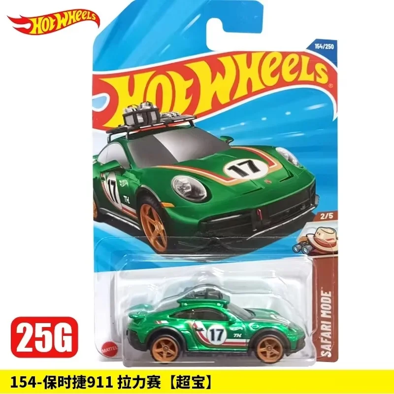2025 جرام الأصلي الساخن عجلات Th نموذج سيارة سوبر الكنز هانت بورش 911 رالي محدود تحصيل نموذج حلية الأولاد الهدايا #2