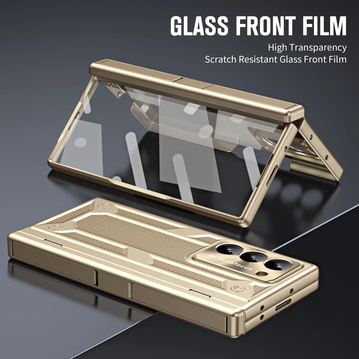 For Samsung Galaxy Z Fold 6 5 4 Case Hinge Armor Shockproof Hybrid Rugged Stand Magnetic Full Protector Glass Film Folding Cover