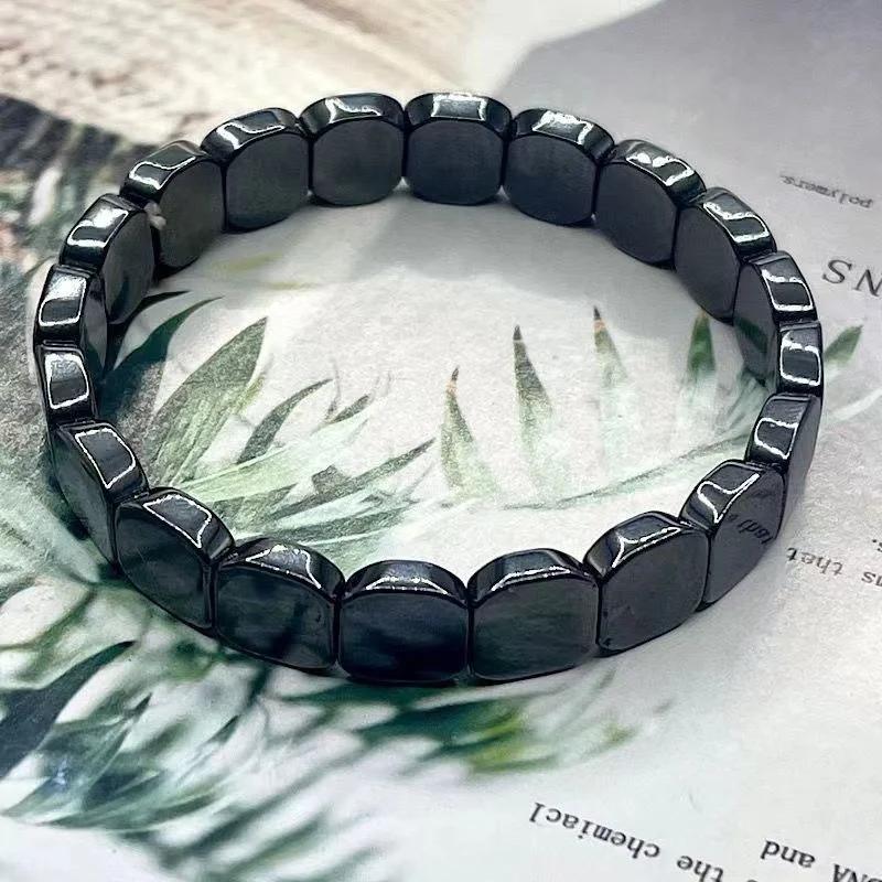 

Natural Terahertz Bracelet, Same for Men and Women, New Holiday Birthday Gift.