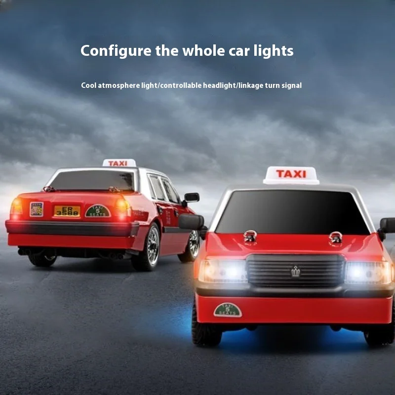 Mangniu Mn38 Classic Simulation Taxi Car Model Full Scale High Speed Drift Car Rc Remote Control Car Children'S Toy Gift