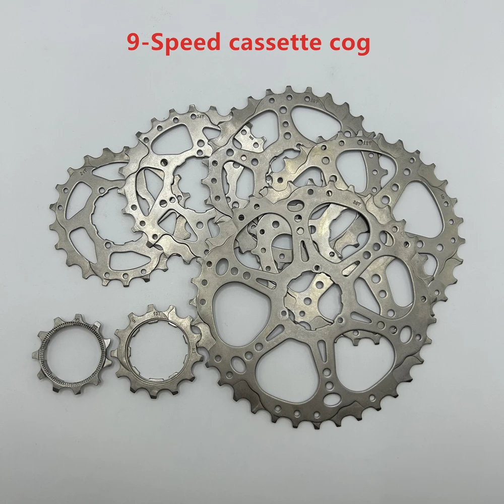 Cheap Bargain price 1 pcs Bicycle 9 Speed Cassette Cog Road Bike MTB 9V/S 11T 13T 21T 24T 28T 32T 36T Freewheel Parts K7 catraca