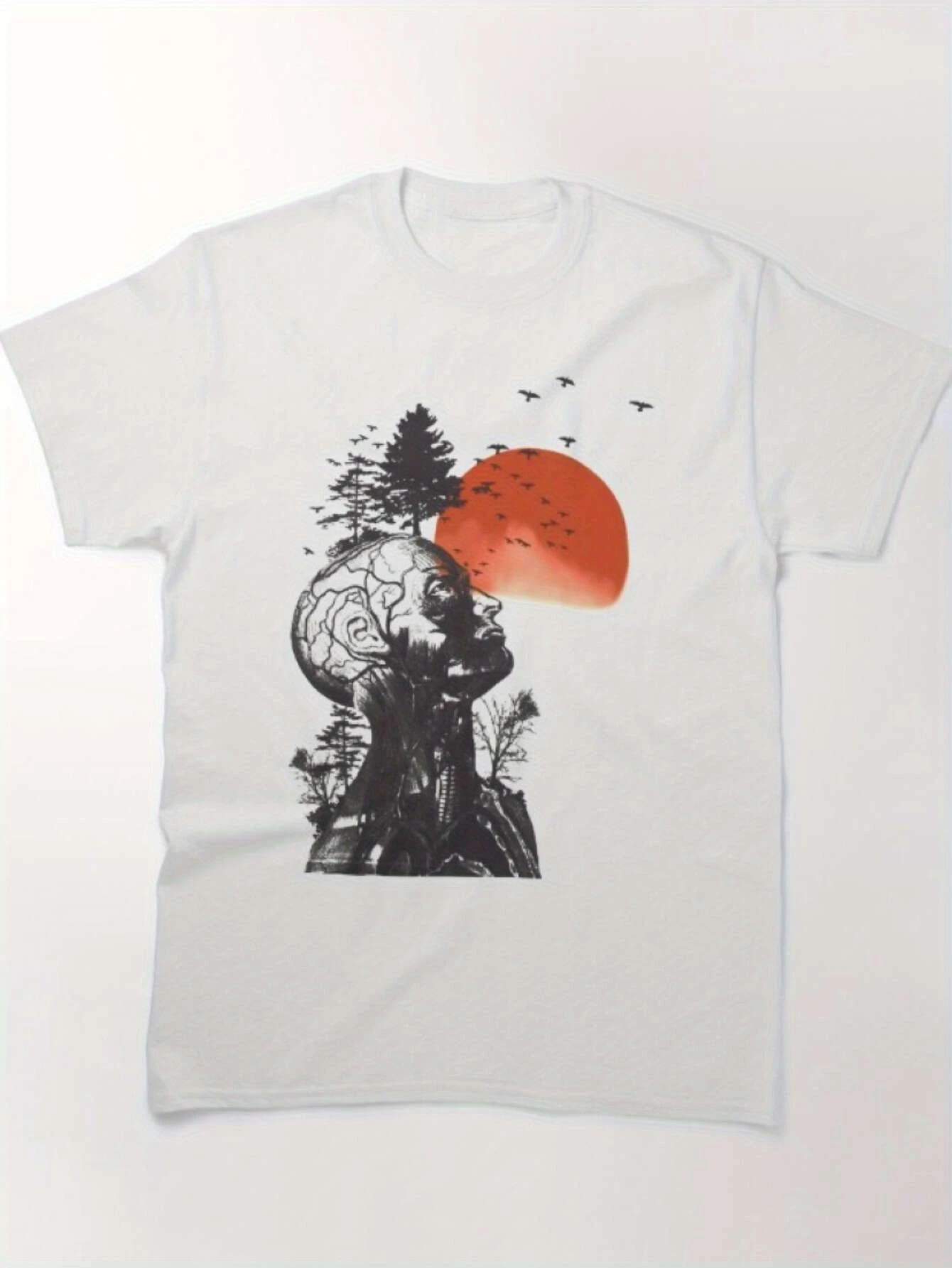 Men's Fun Allen Hangover Themed Print T-Shirt  A humorous and creative sleeved shirt featuring Allen's iconic image and text
